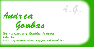 andrea gombas business card